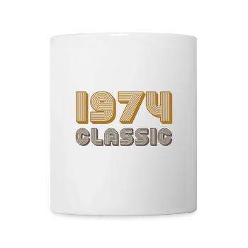 1974 Jahrgang Geburtstag - Tasse - Weiß - Vorne