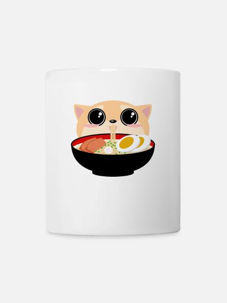 Shibu Ramen Kitsune Anime Kawaii Japon Thé - Mug blanc - blanc