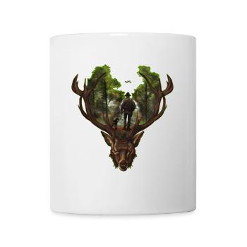Nature-loving motif for hunters with passion - Mug - white - Front