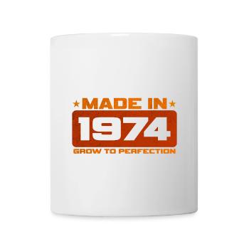 Made in 1974 Growing to perfection - Mug - white - Front