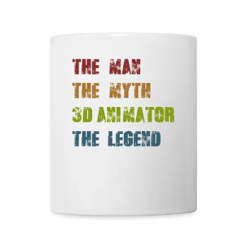 Un dicton légendaire pour les fiers animateurs 3D - Mug blanc - blanc - Devant