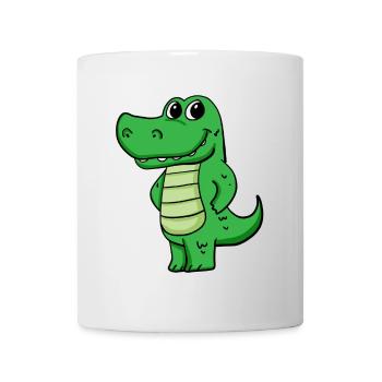 Krokodil - Tasse - Weiß - Vorne