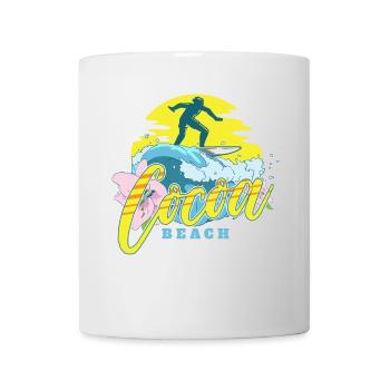 Plage de Cacao - Mug blanc - blanc - Devant