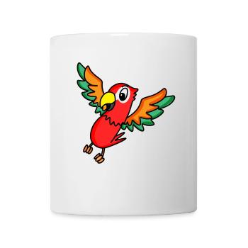 perroquet - Mug blanc - blanc - Devant