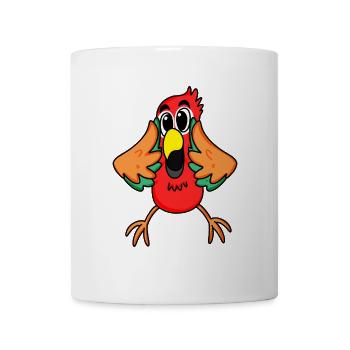 Papagei Dschungel - Tasse - Weiß - Vorne