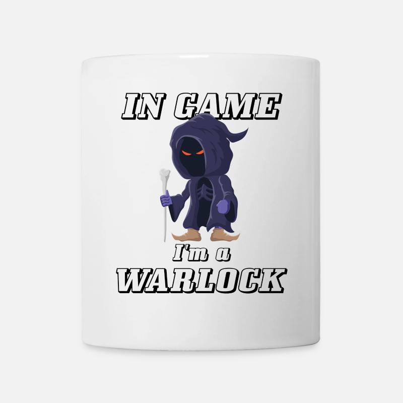 In Game I'm a Warlock Gaming Hexenmeister Design - Mug - white