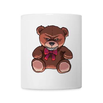 Halloween Teddy Bear Evil Villain Xmas - Mug - white - Front