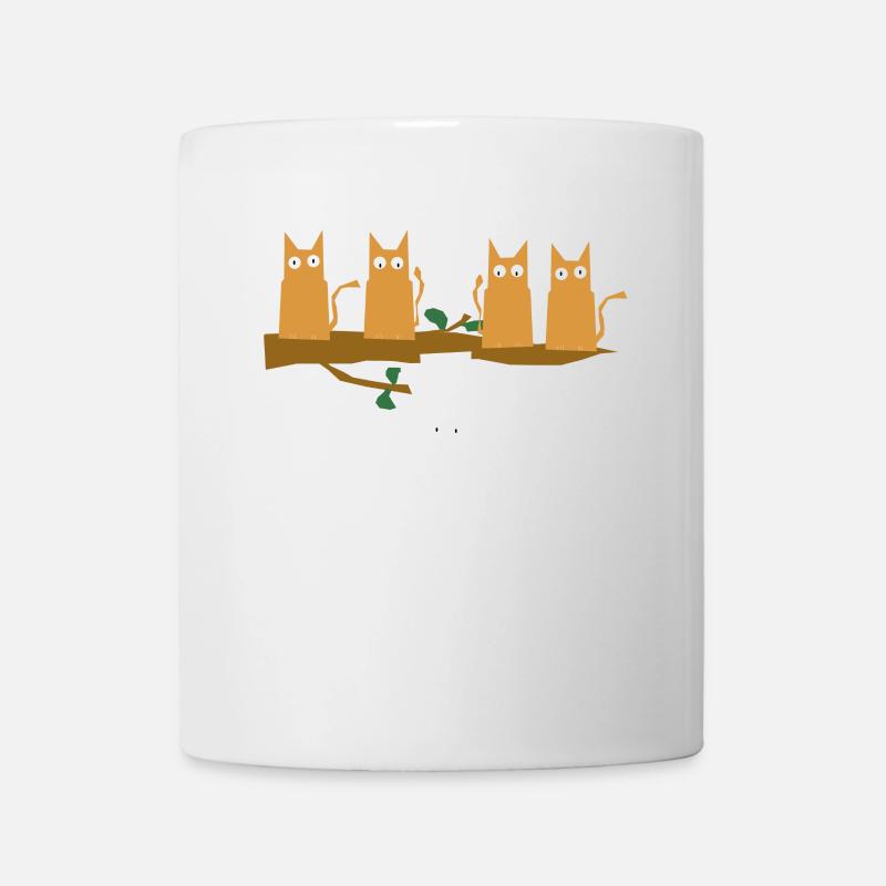 Be Different Funny Cats TShirt white cat - Mug - white