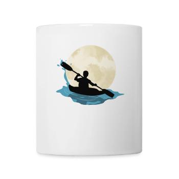 Kayak Canoe Funny River Boats Paddle Rafting Lake - Mug - white - Front