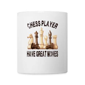 Jeu d'échecs pièce d'échecs cadeau de jeu d'échecs - Mug blanc - blanc - Devant