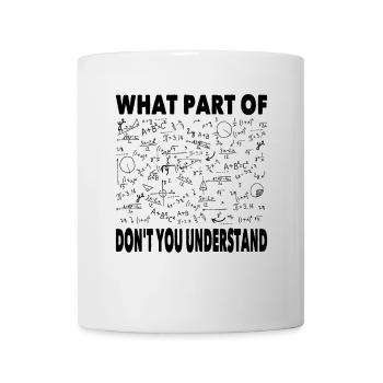 Mathe Rechnen Mathematik Mathematiker Geschenk - Tasse - Weiß - Vorne