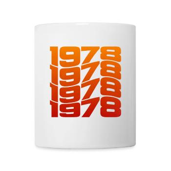 Millésime 1978 année de naissance - Mug blanc - blanc - Devant