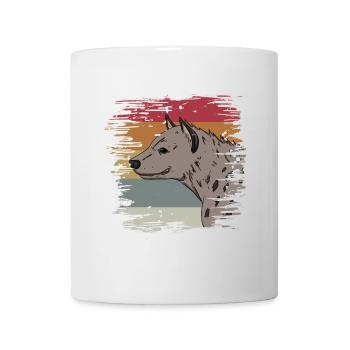 Hyäne - Tasse - Weiß - Vorne