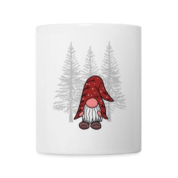 Winter Xmas Wald Wichtel Zwerg Waldbewohner Kind - Tasse - Weiß - Vorne