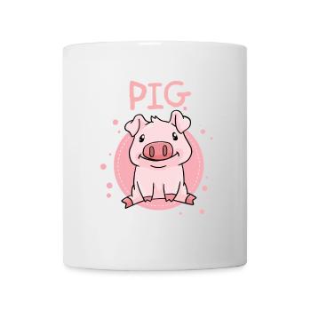 Porcelet Piggy Piggy - Mug blanc - blanc - Devant