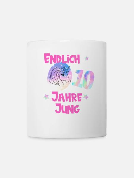 Geburtstag 10 Jahre,Geschenk,Geschenkidee - Tasse - Weiß