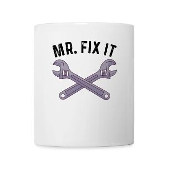 M. Fix It Handyman Tool Cadeau d'amélioration de l'habitat - Mug blanc - blanc - Devant