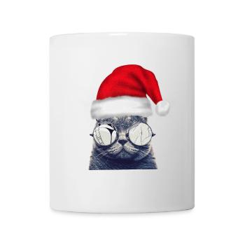 Christmas Cat Glasses - Tasse - Weiß - Vorne