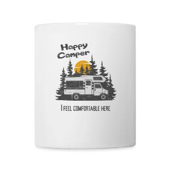 Camping-car, camping-car - Mug blanc - blanc - Devant