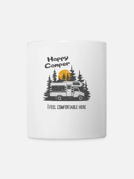 Camping Camper, Wohnmobil - Tasse - Weiß