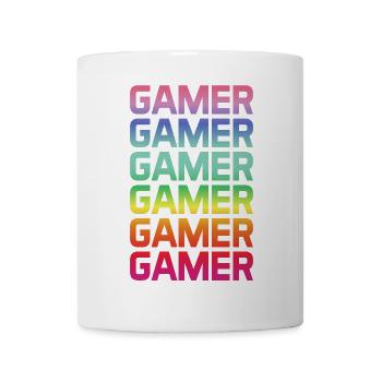 Gamer Rainbow Multiple - Mug blanc - blanc - Devant