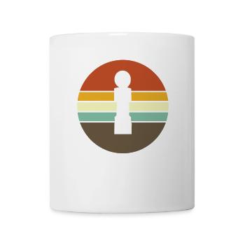 Baby-foot baby-foot vintage rétro coucher de soleil - Mug blanc - blanc - Devant