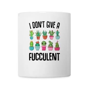 Je ne donne pas un cactus cactus succulent - Mug blanc - blanc - Devant
