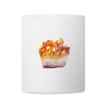 Mineralien Sammler Aquarellkristalle - Tasse - Weiß - Vorne