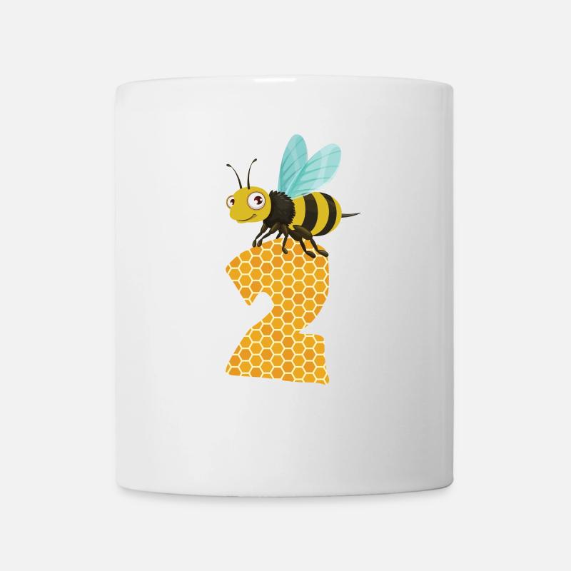Abeille numéro deux 2e anniversaire - Mug blanc - blanc