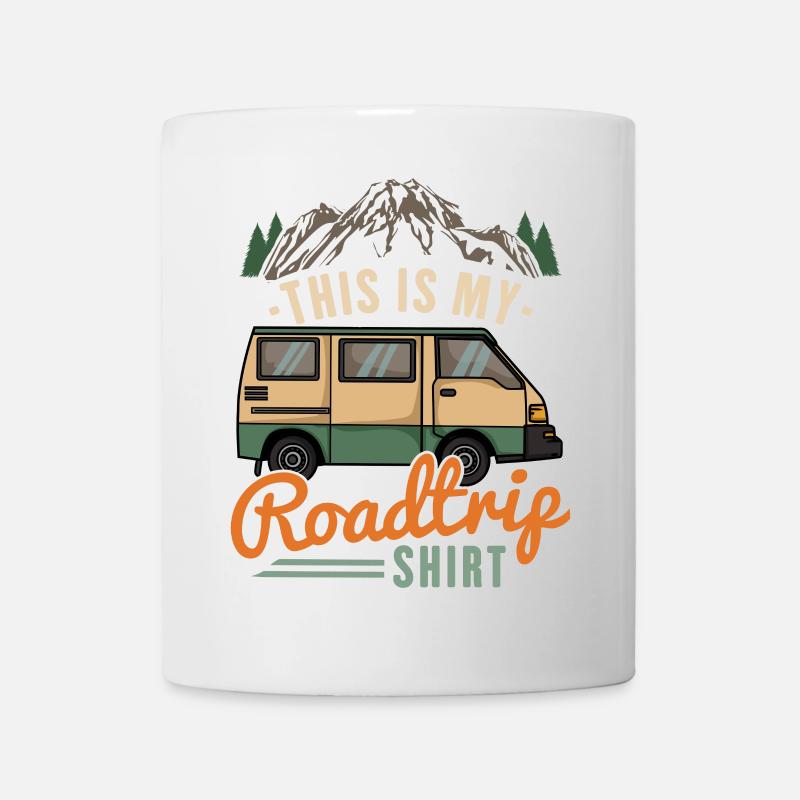 Wohnmobil Camping Road Trip - Tasse - Weiß