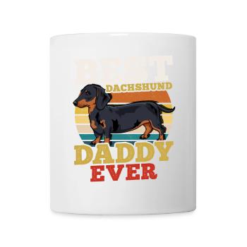 Dackel Hundevater Retro - Tasse - Weiß - Vorne