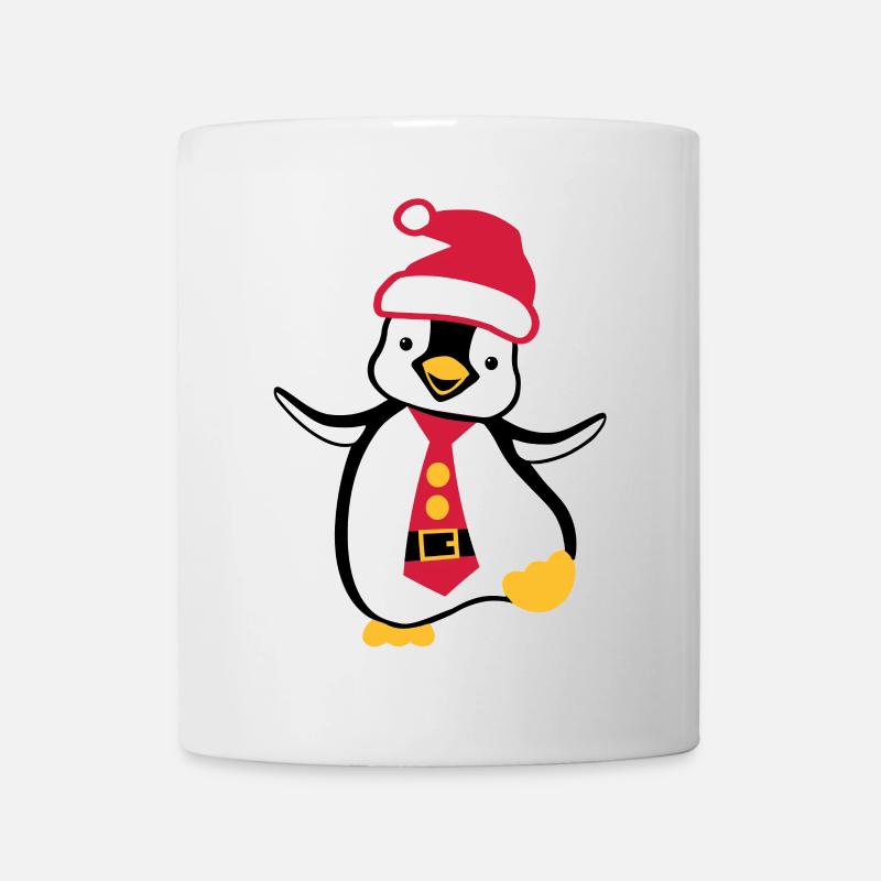 Weihnachten Pinguin - Tasse - Weiß