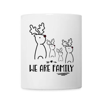 Noël en famille - Mug blanc - blanc - Devant