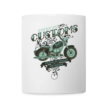 Moto motocycliste moto - Mug blanc - blanc - Devant