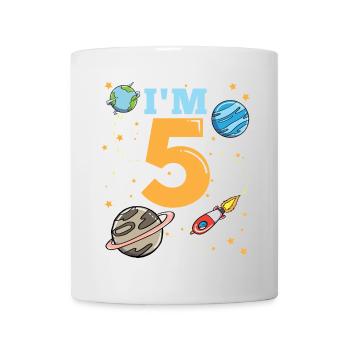 5th Birthday Space - Mug - white - Front
