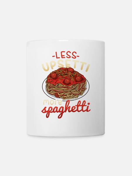 Spaghetti - Tasse - Weiß