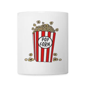 Popcorn - Tasse - Weiß - Vorne