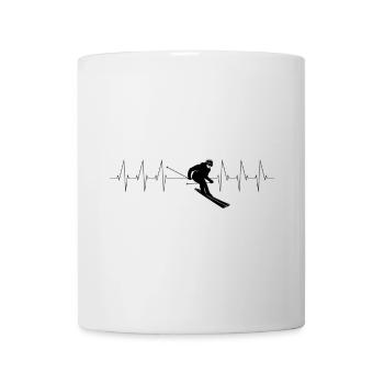 Ski Heartbeat Ski EKG - Mug blanc - blanc - Devant