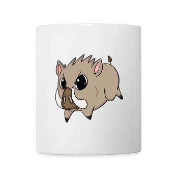 sanglier - Mug blanc - blanc - Devant