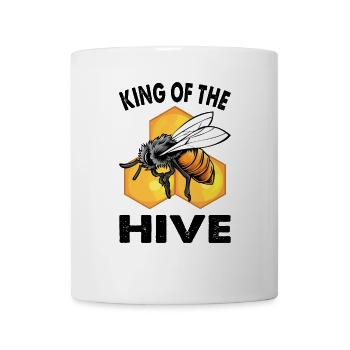King Of The Hive Honey Bees Beekeeper Bee Gift - Mug - white - Front