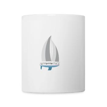 Kapitän aus Leidenschaft Segelromantik - Tasse - Weiß - Vorne