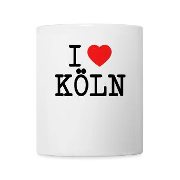 J'adore Cologne I Love Cologne Fan de carnaval de Cologne - Mug blanc - blanc - Devant