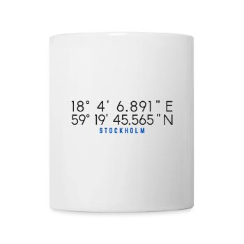 Stockholm Koordinaten Grafik - Tasse - Weiß - Vorne