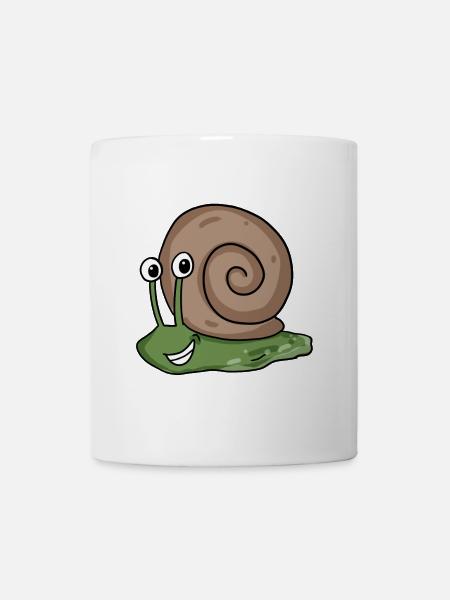 Schnecke - Tasse - Weiß
