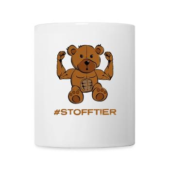 Teddybär auf Anabolika - Tasse - Weiß - Vorne
