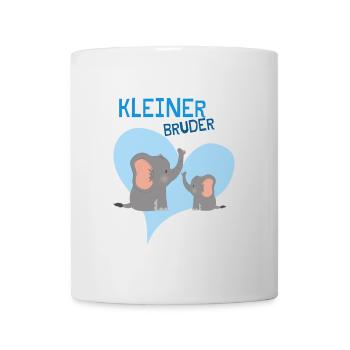 Niedliches Elefanten Design Für Den Kleinen Bruder - Tasse - Weiß - Vorne