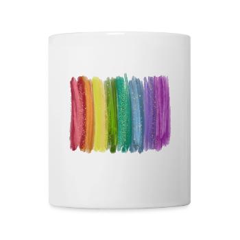 Rainbow Brush Stroke Sparks - Mug - white - Front