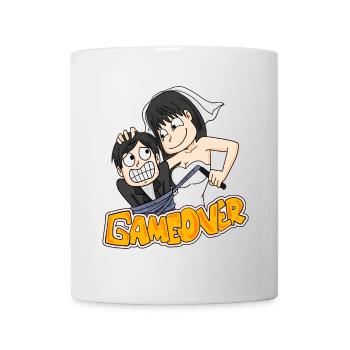 Game Over Hochzeit lustig Geschenk - Tasse - Weiß - Vorne