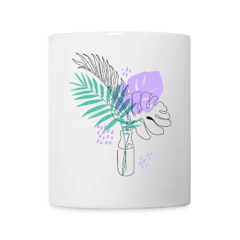 Artistic plant illustration - Mug - white - Front