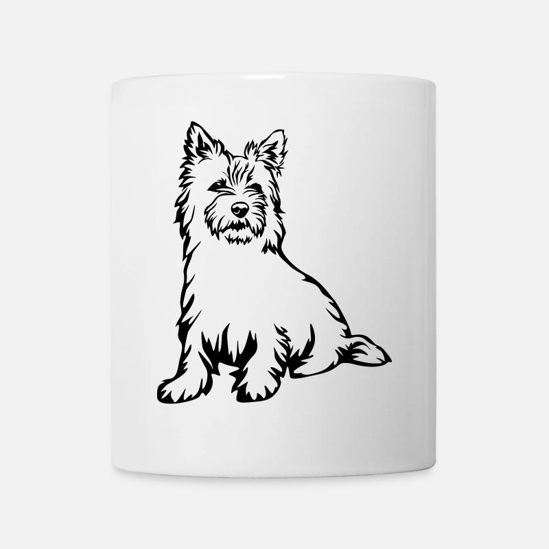Cairn Terrier - Tasse - Weiß